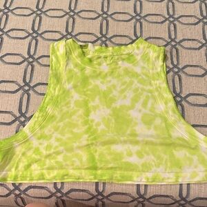 Lululemon Athletica Lime Tie-Dye Muscle Tee